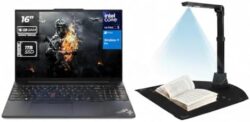 Lenovo ThinkPad E16 Gen 2 16" Business Laptop – Intel Core Ultra 5-125U, 16GB DDR5 RAM, 1TB SSD, Windows 11 Pro | Includes 1st Wave 7-in-1 USB-C Hub, Wireless Mouse, Laptop Bag, Antivirus & Mouse Pad
