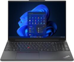 Lenovo ThinkPad E16 Gen 1 With 16" WUXGA IPS Display - Intel Core i5-13420H Processor - Integrated Intel Iris Xe Graphics - 8GB DDR 4 RAM-512GB NVMe SSD-Backlit Keyboard -Fingerprint-Windows 11-Black