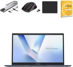 Asus Vivobook 14 Laptop, Intel Core 5 120U, 16GB DDR4 RAM, 1TB M.2 NVMe SSD, 14" FHD IPS Display, Intel Graphics, Windows 11 Home With Bundle (Quiet Blue)