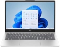 HP 14" AI Laptop 14-hc003nia, Intel Core Ultra 5 225U (Up to 4.8GHz, 12-Cores), 8GB RAM, 512GB NVMe SSD, 14-Inch FHD Display, Intel Graphics, Backlit KB, Windows 11, Silver