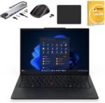 Lenovo ThinkPad E14 G7 Laptop| 14" WUXGA IPS Display | Intel Core Ultra 5 225U | 16GB DDR5 RAM | 2TB PCIe SSD | Intel Arc Graphics | FP Reader | Wi-Fi 6E | Windows 11 Pro | Black With free Bundle