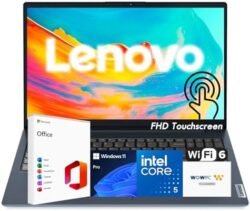 Lenovo IdeaPad Business Laptop, 15.6" FHD Touchscreen Display, Intel 13th 10-Core i5 CPU (Up to 4.6 GHz), 16GB RAM, 1TB SSD, Copilot AI Ready, Wi-Fi 6, Windows 11 Pro with Microsoft Office,