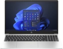 HP (Upgraded) 255 G10 15.6" Laptop, AMD Ryzen 5-7530U, 16GB RAM, 512GB SSD, FHD Anti-Glare Display, Webcam, Numeric Keypad, Wi-Fi, Bluetooth, Windows 11 Pro – Silver