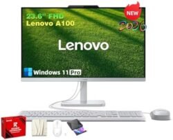 Lenovo All-in-One Desktop Computer 2026, 24" IPS FHD Display, 16GB RAM, 512GB SSD, Windows 11 Pro, Intel UHD Graphics, Intel N100 Processor, Wired Keyboard & Mouse, Home Desktop PC, WiFi 6 Buy Online at Best Price in UAE - Amazon.ae
